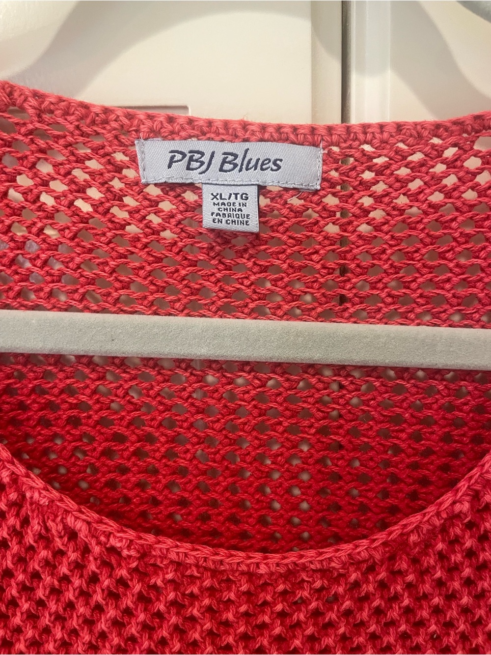 P.J. Blues Coral Scoop Neck Open-Knit Sweater with Shoulder Buttons - Picture 2 of 7
